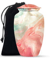 Vibrant Swirl Urn, classic design funeral urn, personalized