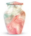 Vibrant Swirl Urn, classic design funeral urn, personalized