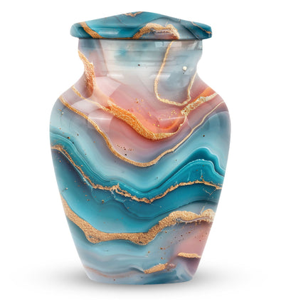 Vibrant Swirl Urn for adult ashes