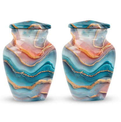Vibrant Swirl Urn for adult ashes