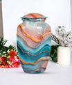 Vibrant Swirl Urn for adult ashes