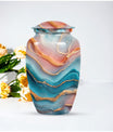Vibrant Swirl Urn for adult ashes