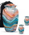 Vibrant Swirl Urn for adult ashes