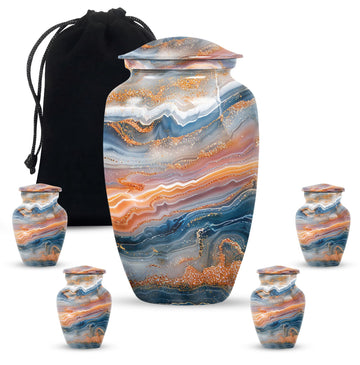 Large Urn with 4 Small Urn