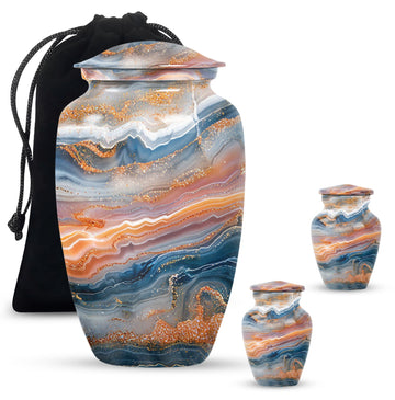 Large Urn with 2 Mini Urn