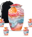 vibrant swirl cremation urn