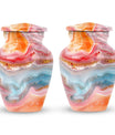 vibrant swirl cremation urn
