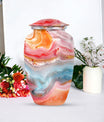 vibrant swirl cremation urn