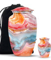 vibrant swirl cremation urn