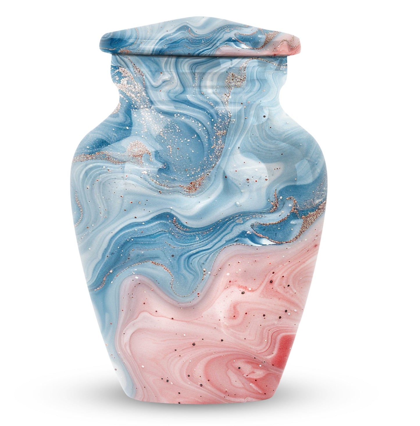 abstract memorial forever urn, adult human ashes
