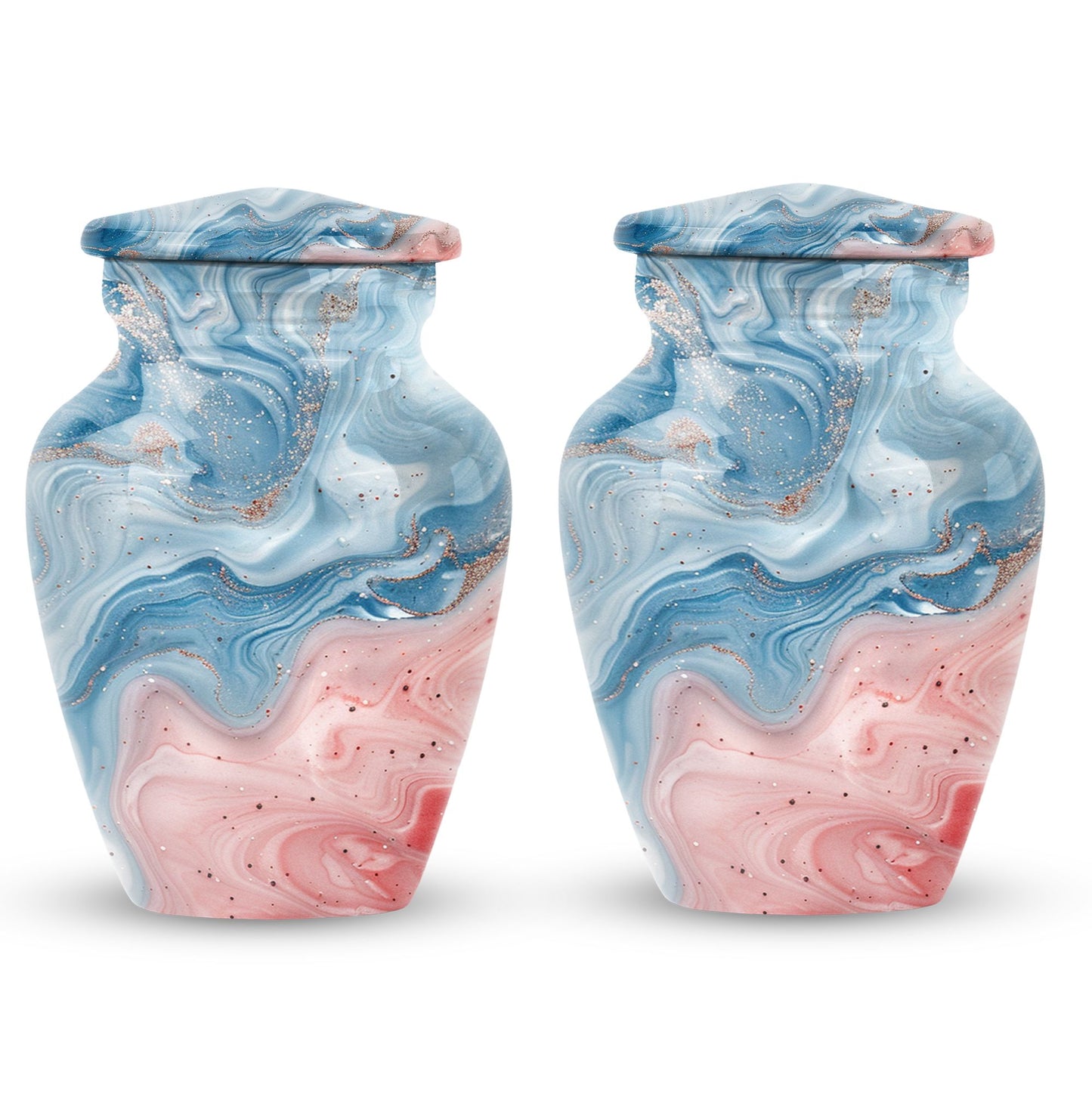 abstract memorial forever urn, adult human ashes