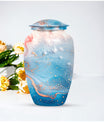 10-inch abstract classic urn, aluminium memorial burial urn