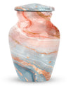 classic abstract urn for men's ashes, customizable.