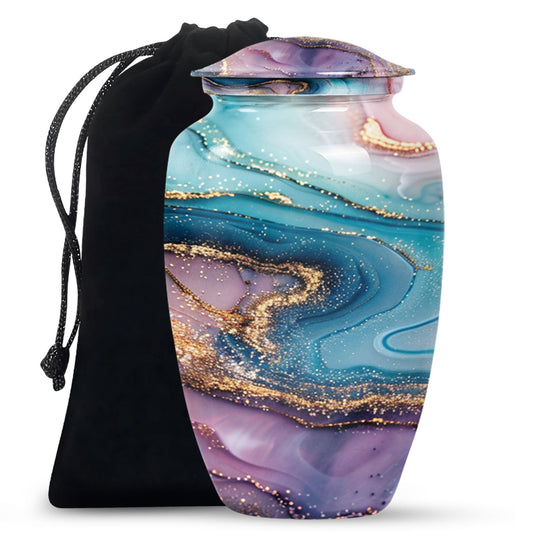 abstract memorial urn for women ashes with classic design