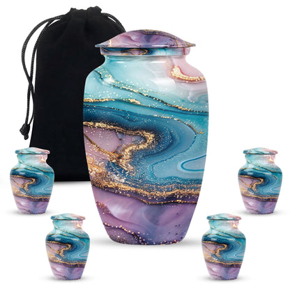 abstract memorial urn for women ashes with classic design