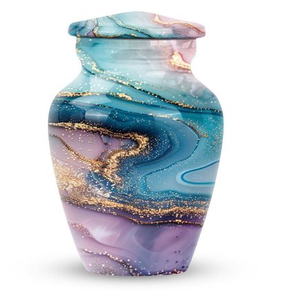 abstract memorial urn for women ashes with classic design