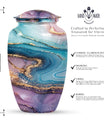 abstract memorial urn for women ashes with classic design
