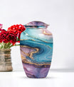 abstract memorial urn for women ashes with classic design