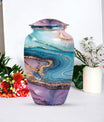 abstract memorial urn for women ashes with classic design