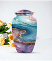 abstract memorial urn for women ashes with classic design