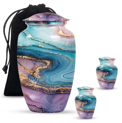 abstract memorial urn for women ashes with classic design