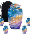 Abstract 10 Inch Classic Memorial Urn for Male Adults.