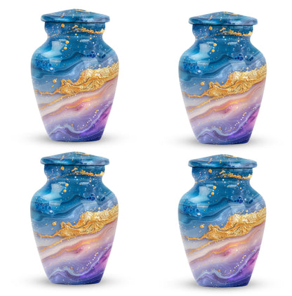 Abstract 10 Inch Classic Memorial Urn for Male Adults.