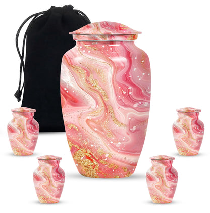 Abstract 10-inch classic cremation urn for dad.