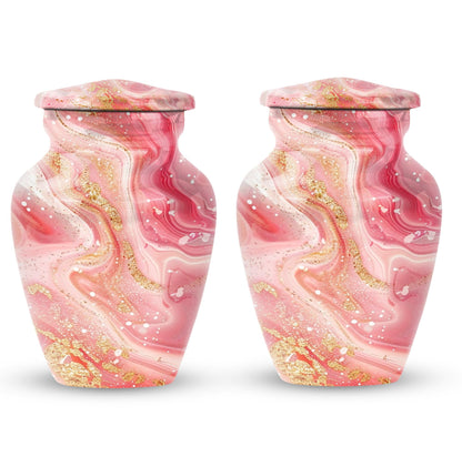 Abstract 10-inch classic cremation urn for dad.