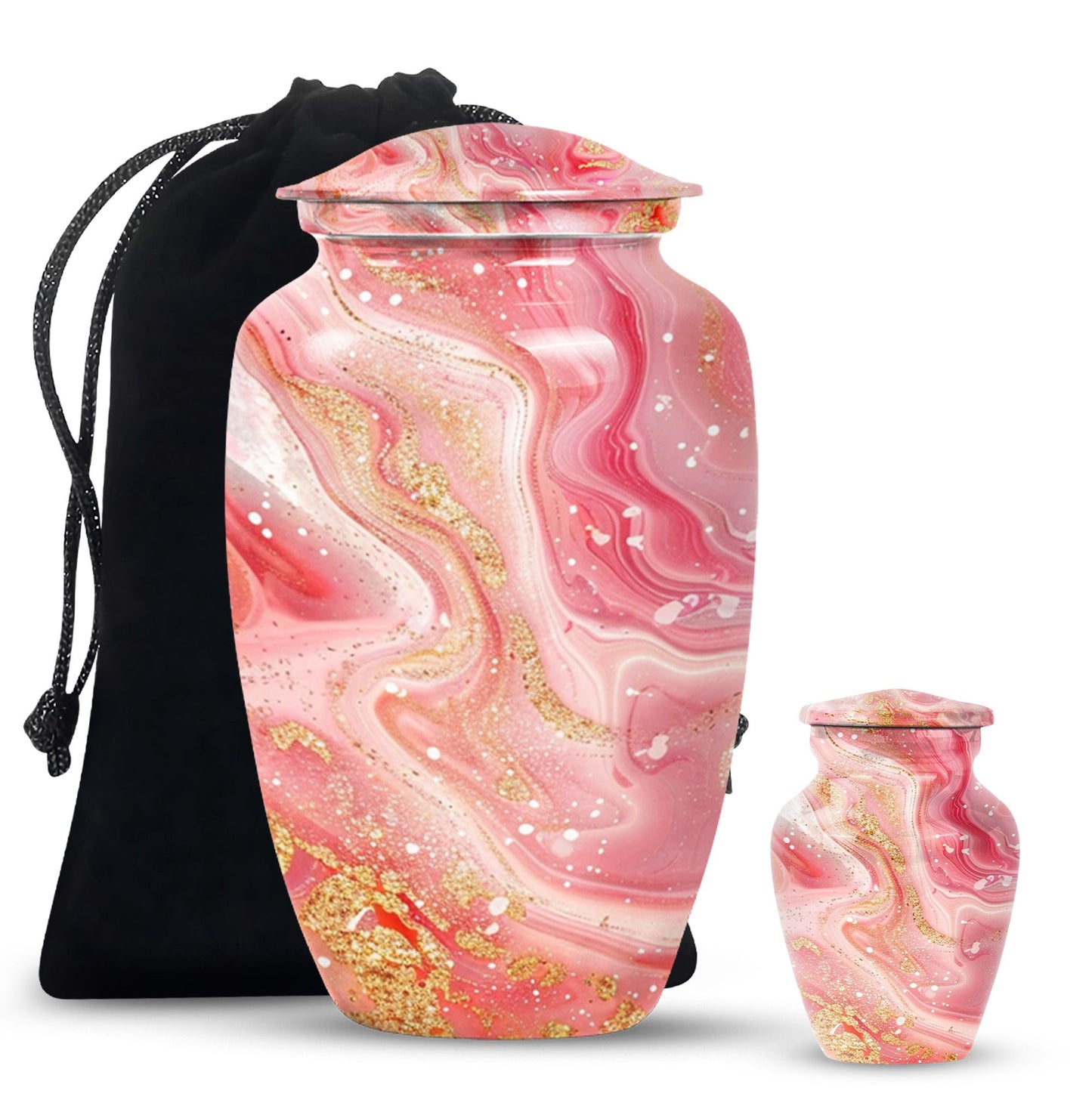 Abstract 10-inch classic cremation urn for dad.