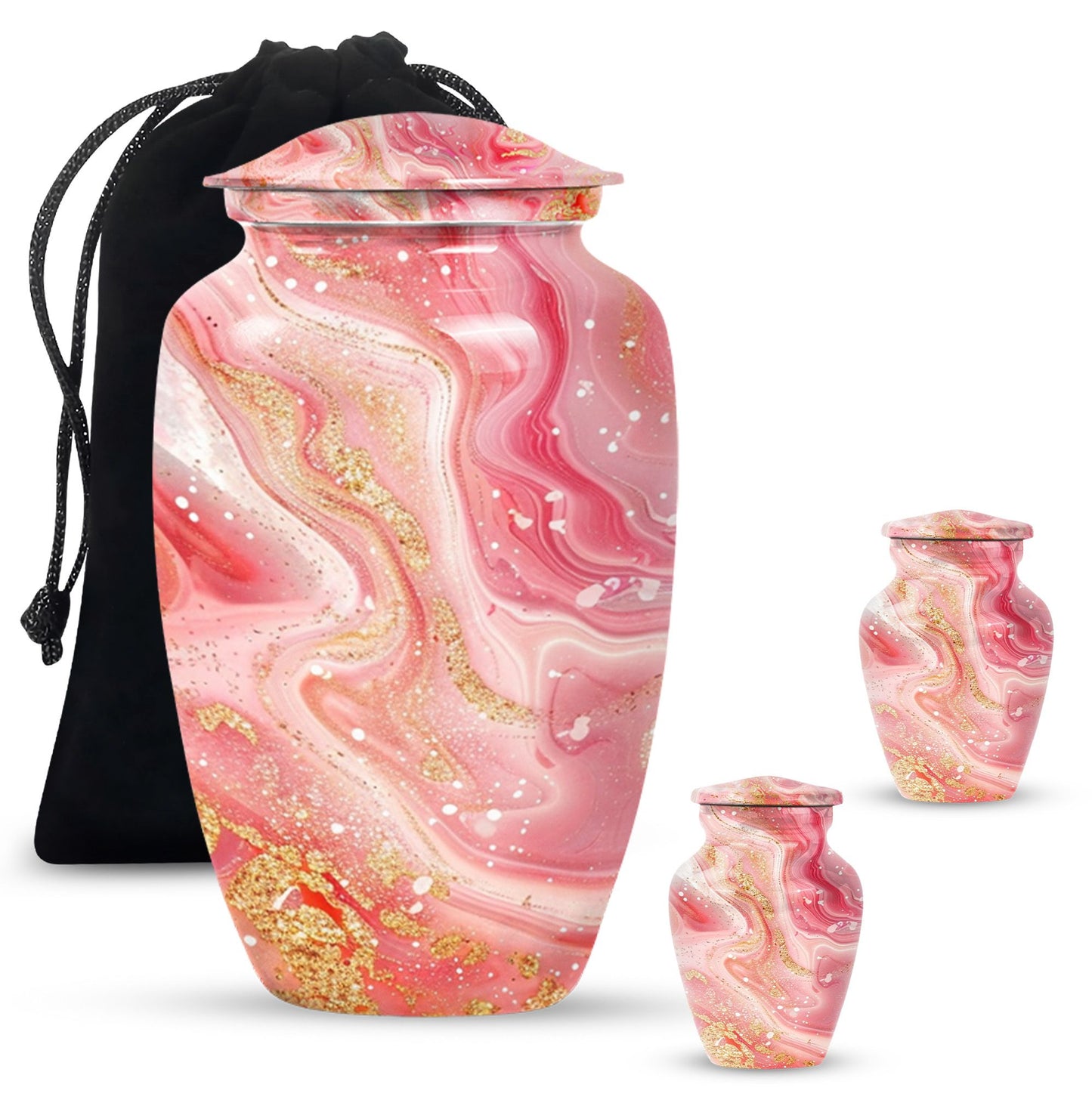 Abstract 10-inch classic cremation urn for dad.