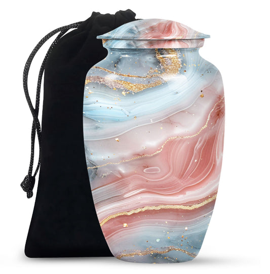 10-inch Abstract Urn, Classic Designed Cremation urn for ashes.