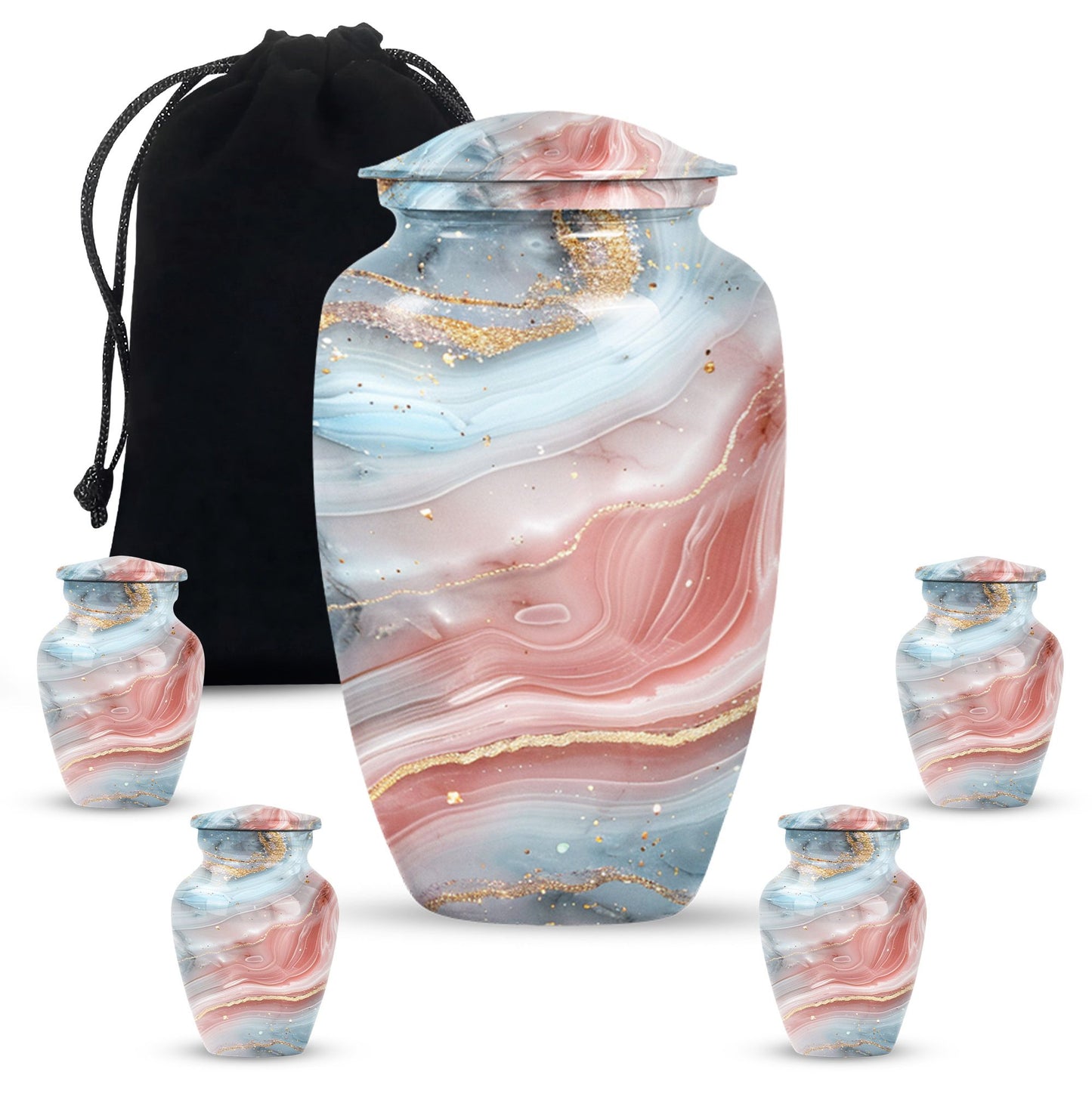10-inch Abstract Urn, Classic Designed Cremation urn for ashes.