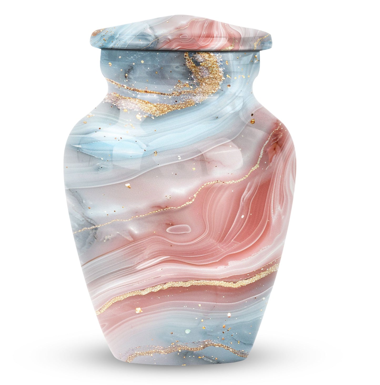 10-inch Abstract Urn, Classic Designed Cremation urn for ashes.
