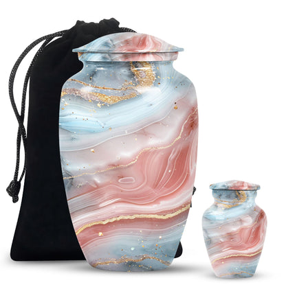 10-inch Abstract Urn, Classic Designed Cremation urn for ashes.