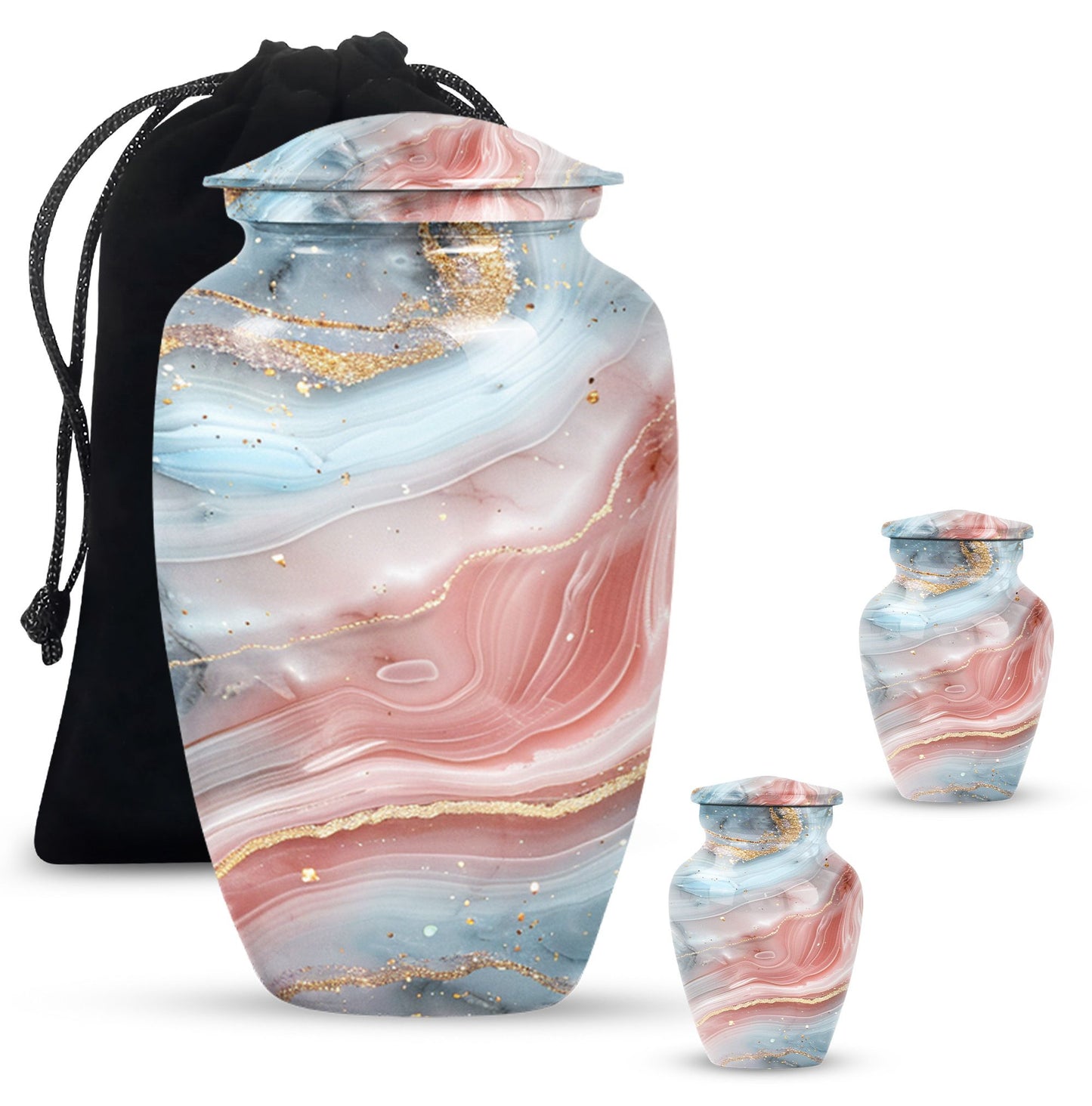10-inch Abstract Urn, Classic Designed Cremation urn for ashes.