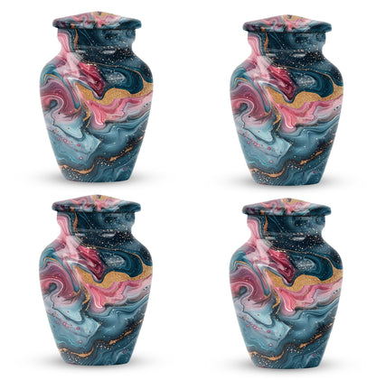 10 inch abstract aluminium memorial urn for ashes.
