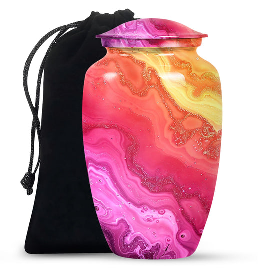 Classic Design for cremation ashes, customizable with names