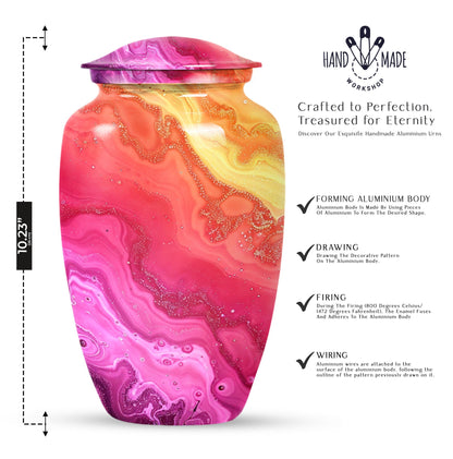 Classic Design for cremation ashes, customizable with names