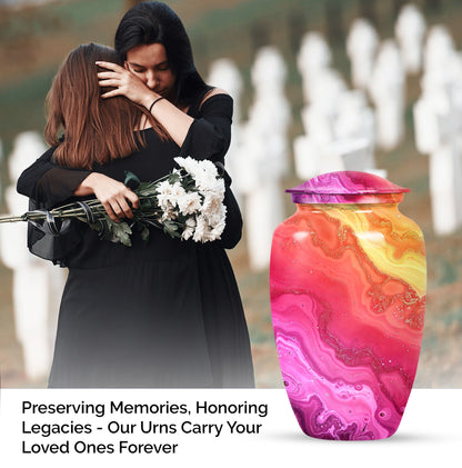 Classic Design for cremation ashes, customizable with names