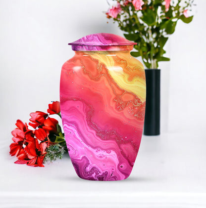 Classic Design for cremation ashes, customizable with names