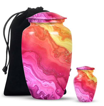 Classic Design for cremation ashes, customizable with names