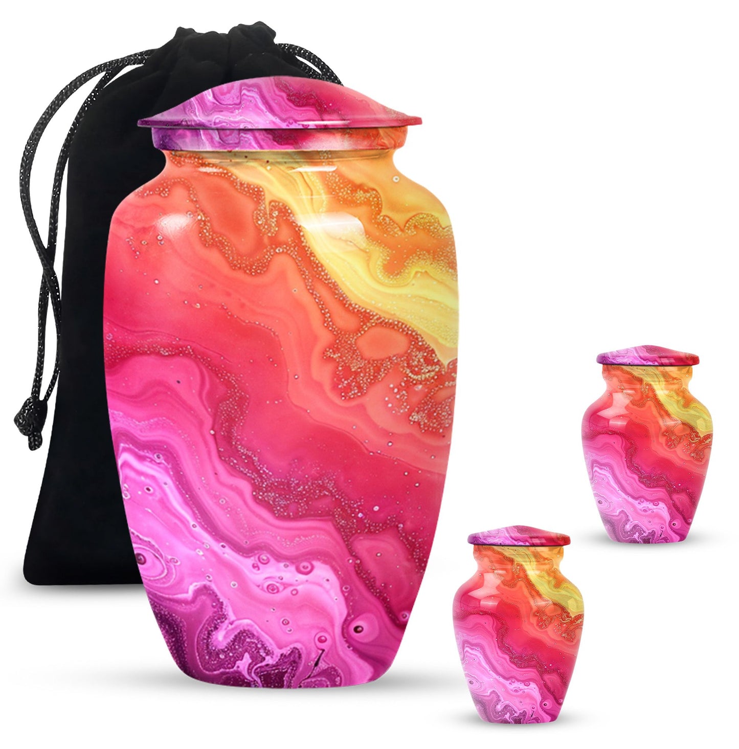 Classic Design for cremation ashes, customizable with names