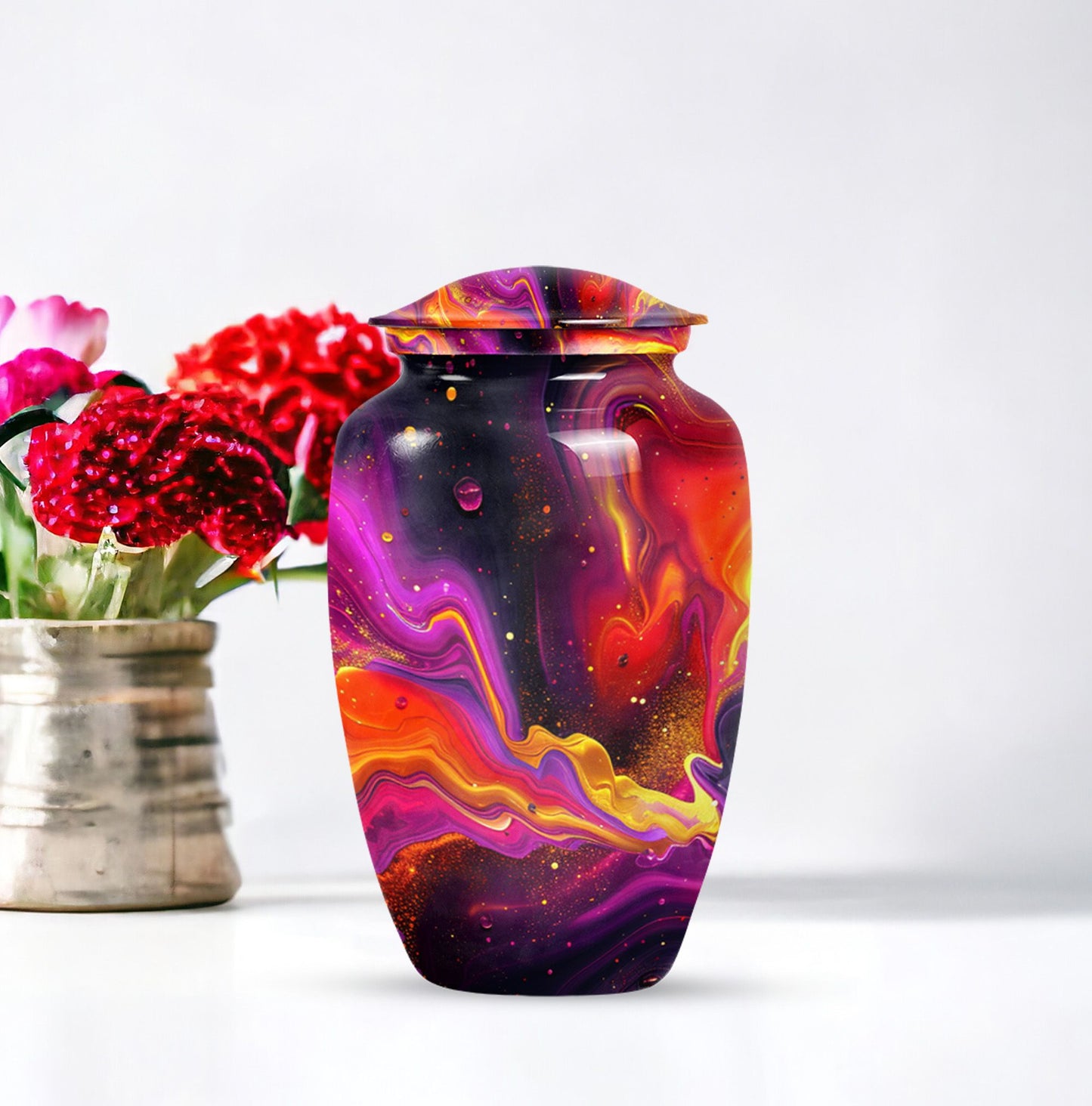 Abstract funeral urn.