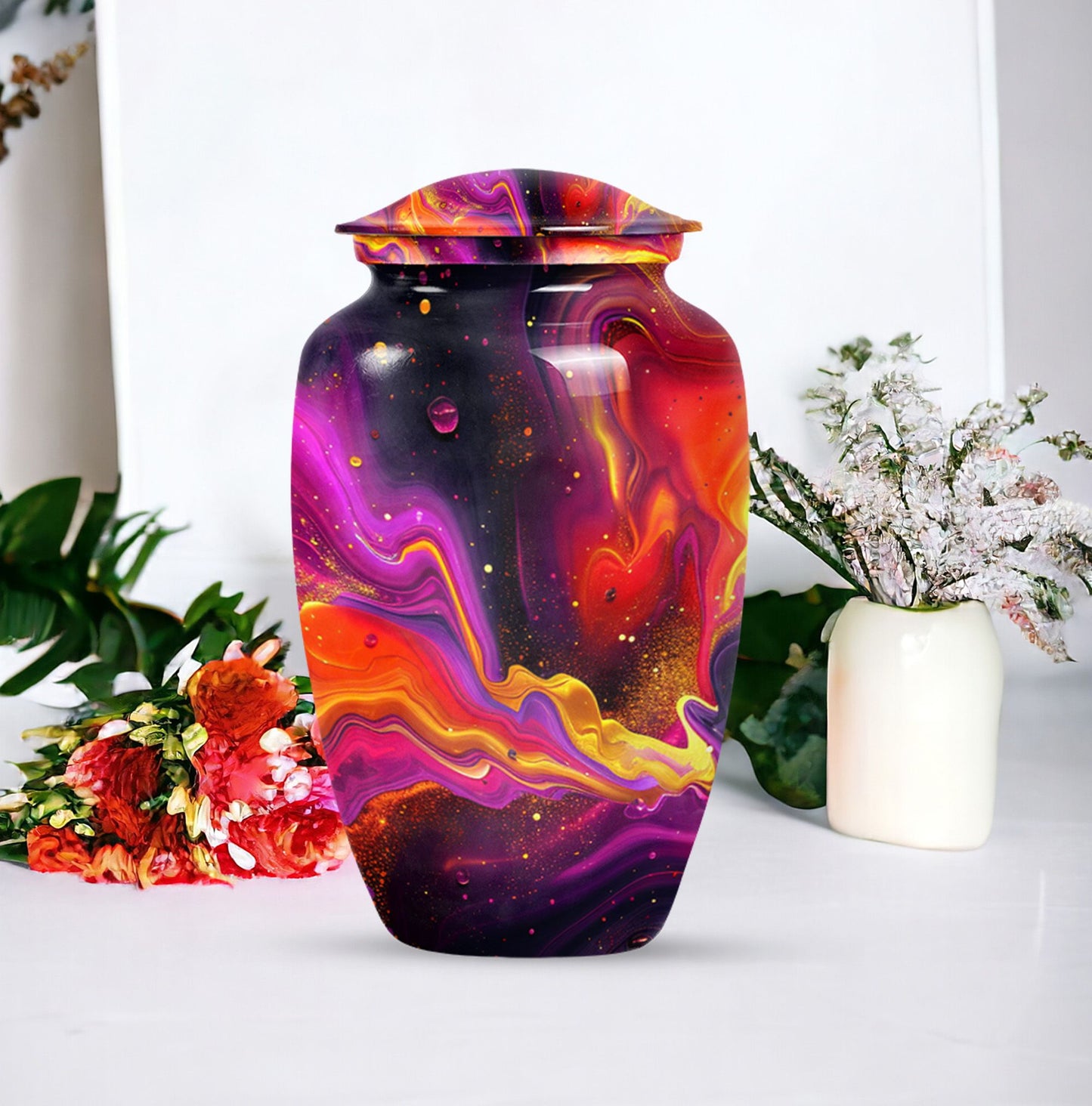 Abstract funeral urn.