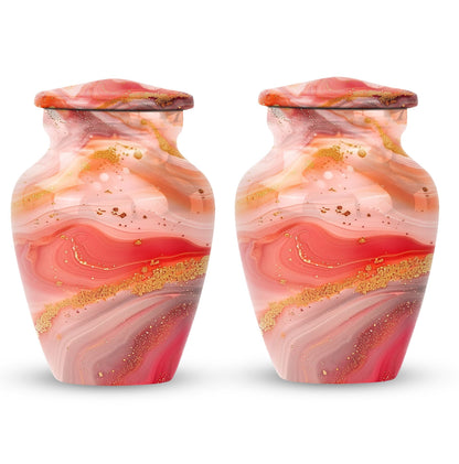 Abstract Classic Aluminium Urn for adult female ashes