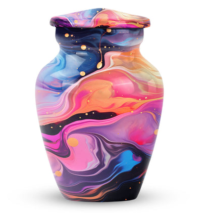 Abstract 10'' Large Classic Urn, ideal for memorial male.