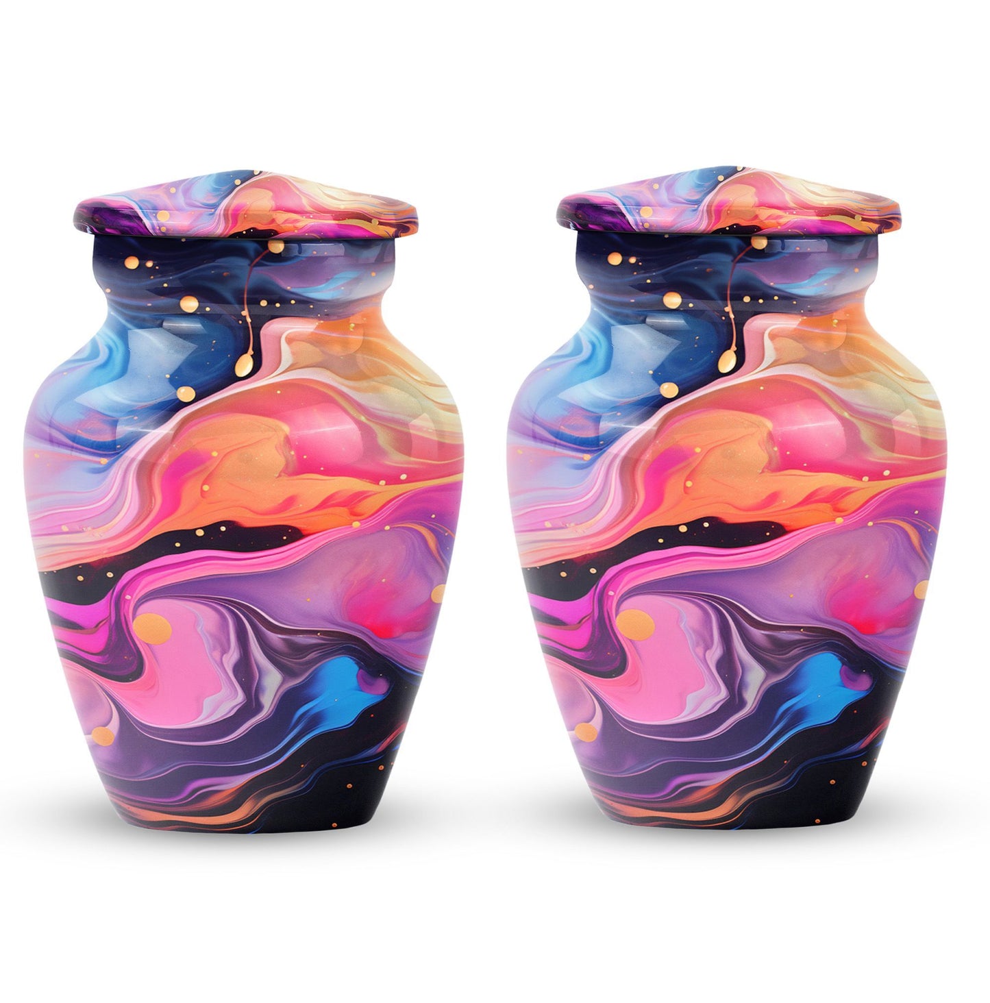 Abstract 10'' Large Classic Urn, ideal for memorial male.