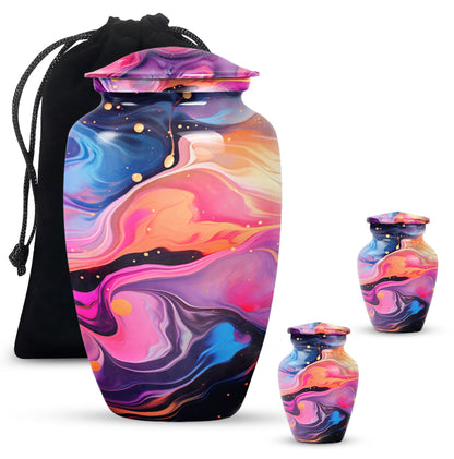 Abstract 10'' Large Classic Urn, ideal for memorial male.