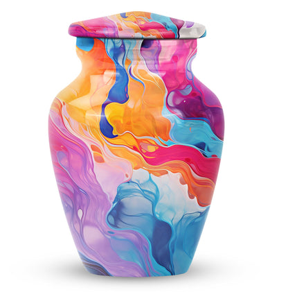 Abstract 10-inch Classic Urn for funeral decorative.